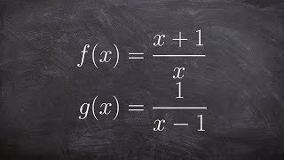 Verify two rational functions are inverses of each other
