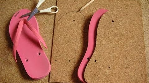 Make beautiful sandals with simple tools | technique of making sponge sandals with simple tools