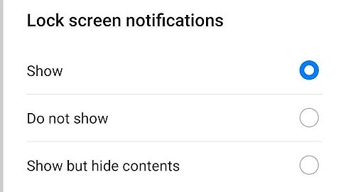 Huawei p20 lock screen notification