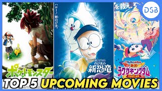 TOP 5 UPCOMING ANIME AND CARTOON MOVIES || Pokemon Movie, Doraemon Movies, Shinchan Movie...