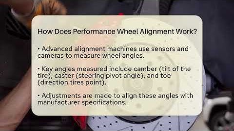 How Does Performance Wheel Alignment Work? - Car Performance Pros