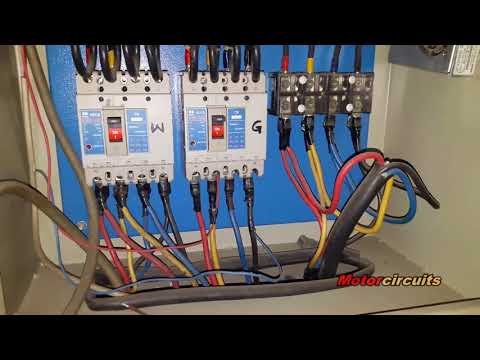 Diesel generator auto start and stop circuit with diagram