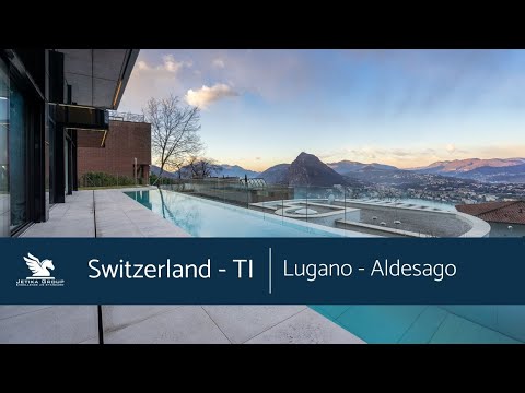 Video: Villa de lujo con fantásticas vistas del lago de Lugano en Suiza