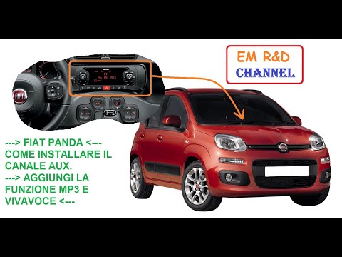 FIAT PANDA COME MODIFICARE L'AUTORADIO PER AGGIUNGERE IL CANALE AUX E CONNETTERCI ALLO SMARTPHONE