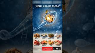 Sperm Support Foods 🧬 | 8 Powerful Foods That Boost Male Fertility Naturally#shorts