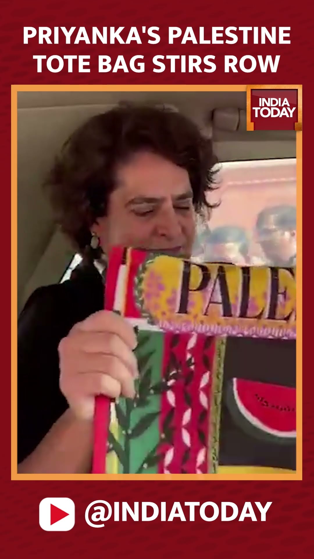 Priyanka Gandhi’s Palestine Tote Bag Causes Stir, Symbol Of Solidarity Or More? | India Today