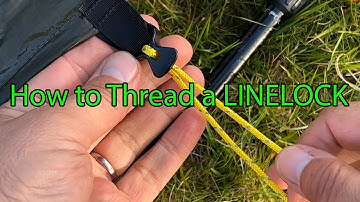 How to use and thread a linelock | line lock | wild camping | tarp tent shelter with guyline