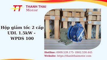 Hộp giảm tốc 2 cấp UDL 1.5kW - WPDS 100- Thành Thái Motor