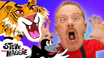 Animal Safari Adventure with Steve and Maggie  Wild Animals Magic Story for Kids