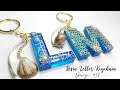 Incredibly Easy Resin Letter Keychain Design #12 | RESIN CRAFTS 101 | Tiktok Small Biz | Resin Art