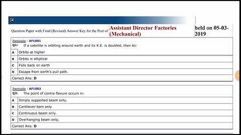 HPPSC Assistant Director Factories (Mechanical) Exam 2019 |Himachal General Studies Portion|