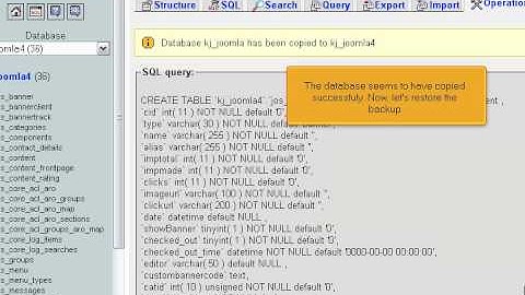 How to Restore a Joomla Backup Made with phpMyAdmin