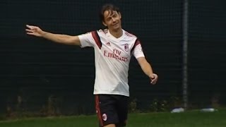 Inzaghi's brace in a practice match | AC Milan Official