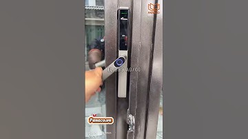 Test khoá vân tay cửa nhôm Demax EL699 Lux AG và EL699 CG #panaco #khoavantay
