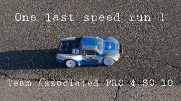 Team associated Pro 4 sc10 speed run ! J concepts speed fangs
