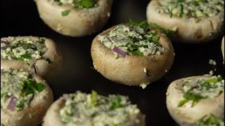 Paneer Stuffed Tandoori Mushrooms