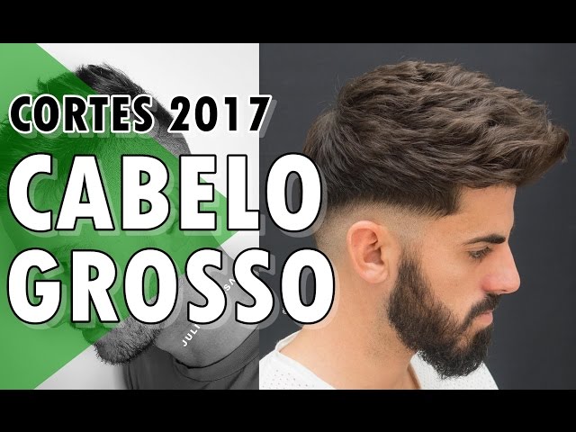 cortes de cabelo masculino cabelo grosso