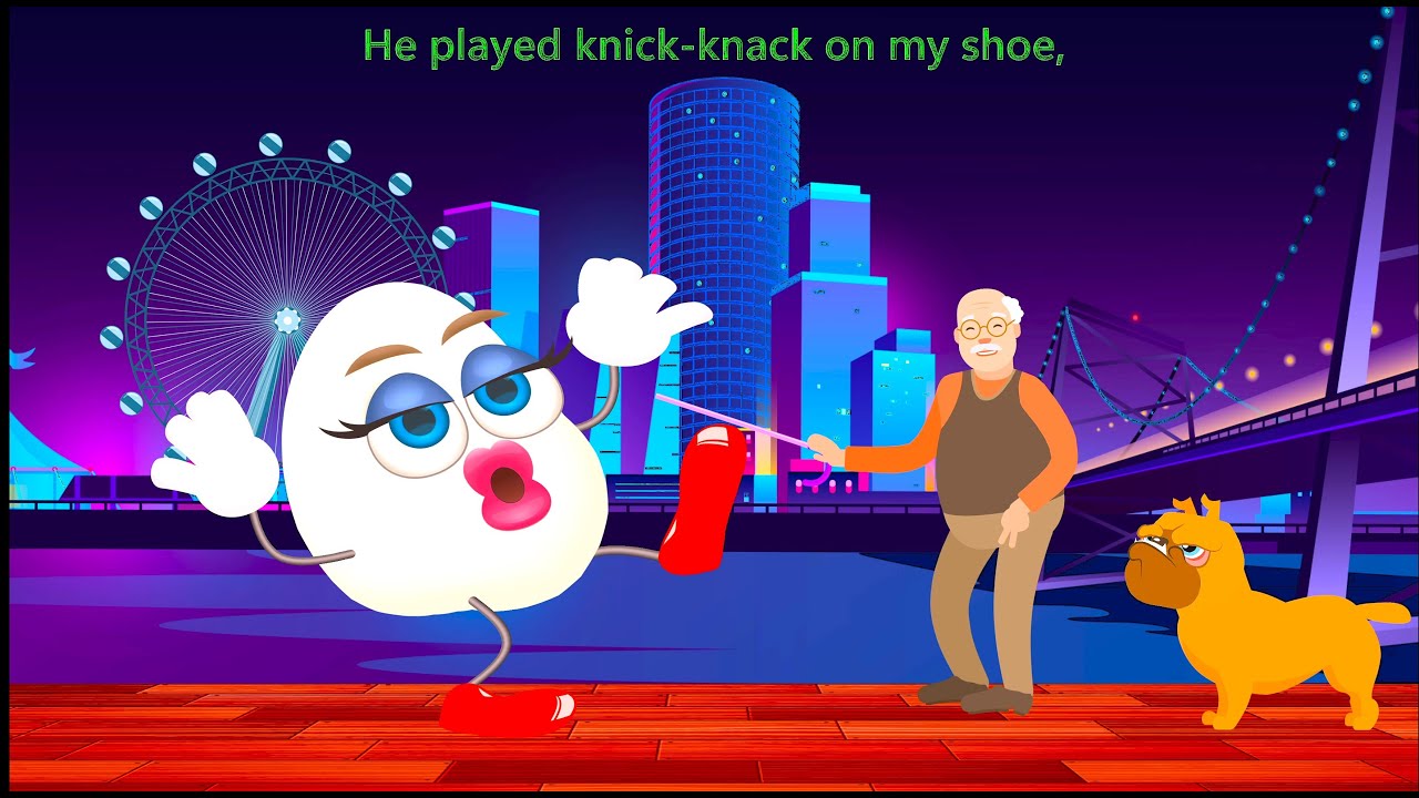 Nursery song - This Old Man. Simple & fun numbers song for kids. With ...