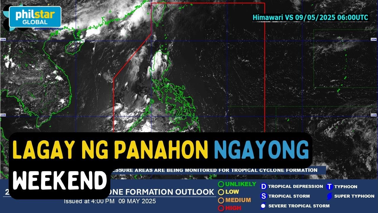 PAGASA Weather Update: Mainit na my thunderstorm sa hapon mararanasan ngayong weekend at eleksyon