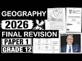 2026 GEOGRAPHY PAPER 1 GRADE 12 MAY JUNE EXAM THUNDEREDUC GRADE 12 GEOGRAPHY P.1 FINAL REVISION