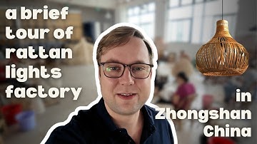 Inside a Rattan Light Factory in Zhongshan | Behind the Scenes of Handmade Lighting