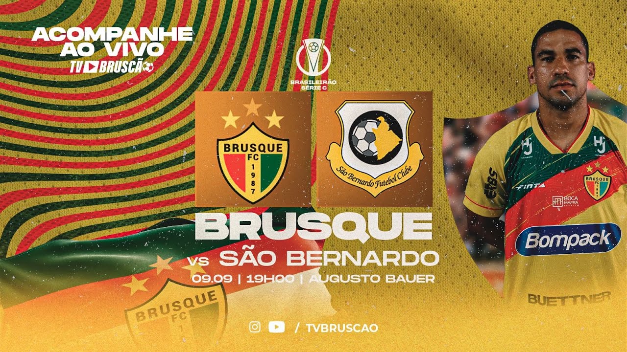 BRUSQUE X SÃO BERNARDO - CAMPEONATO BRASILEIRO SÉRIE C 2023 - YouTube