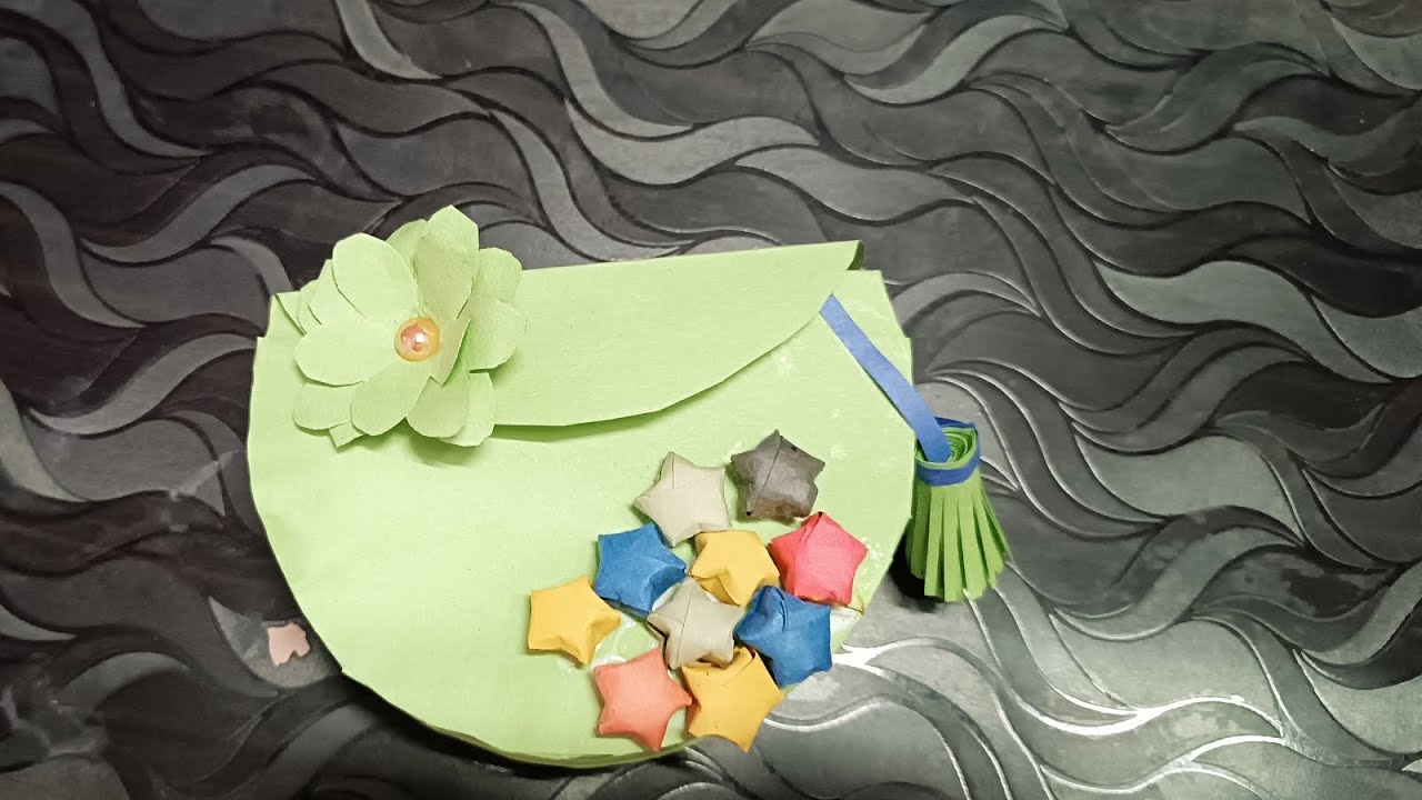 how to make diy paper clutch|purse #papercraft #diy #howtomake - YouTube