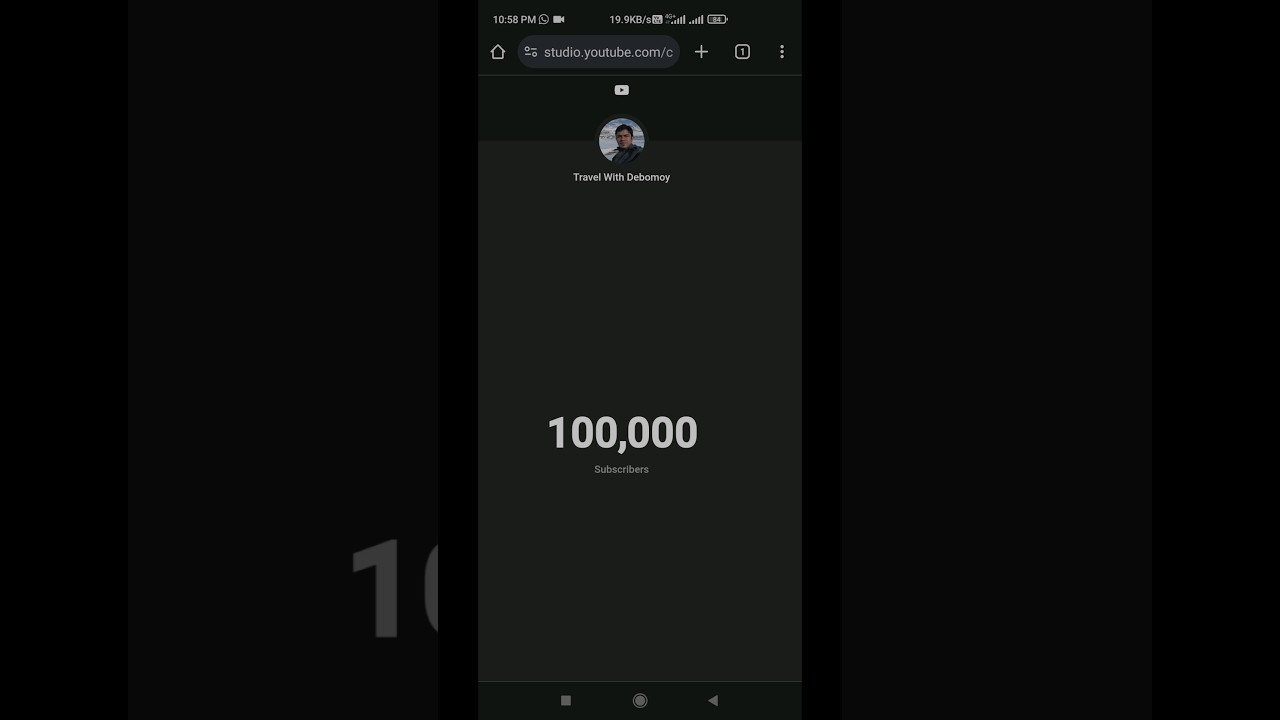 Youtube 1 Lac Subscriber Live Count | 