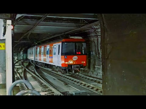 🚇 TMB 2100 saliendo de PASSEIG de GRÀCIA (Metro de Barcelona)