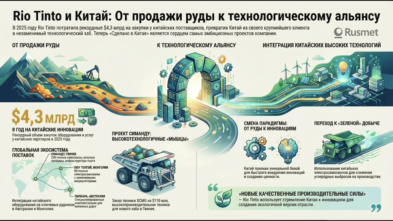 Китай становится ключевым поставщиком для горно-металлургических компаний