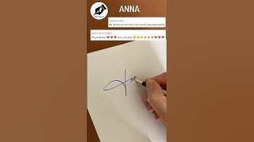 Signature Sign ANNA #lettersign #handwriting  #namedesign #calligraphy#signwriting