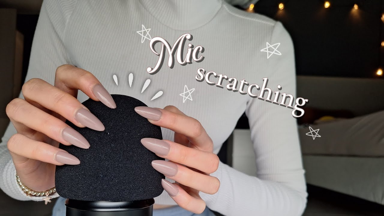 [ASMR] fast + intense mic scratching for people who are stressed right now 🤍