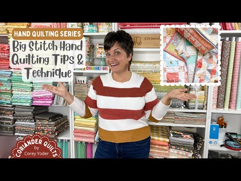 big stitch hand quilting tips / CHARM ABOUT YOU