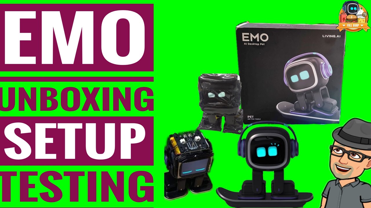Emo Robot Living AI EMO Pet production Model EMO 1 Unboxing Setup  Achievements