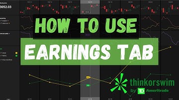 How to Use Earnings Tab on ThinkorSwim I Using Volatility to Trade Earnings