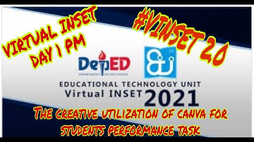 VIRTUAL INSET 2.0|ANSWER KEY DAY1PM| The creative utilization of CANVA for students performance task