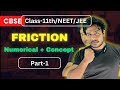 Class 11th || Laws Of Motion || Friction Force || Type of friction ||Concept &amp; Numberical|| NEET/JEE