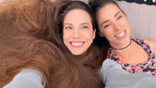 SISTER-IN-LAW GIVES ME A HAIR MAKEOVER! 💇‍♀️ Cutting, Styling and LOTS of Giggles 🤭