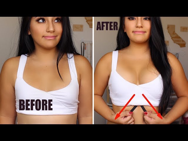 How to make your breasts look smaller