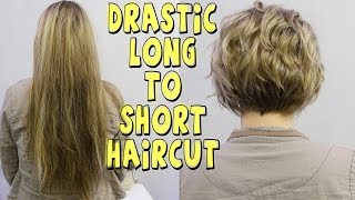 Quarantine Help DRASTIC LONG TO SHORT WOMENS HAIRCUT