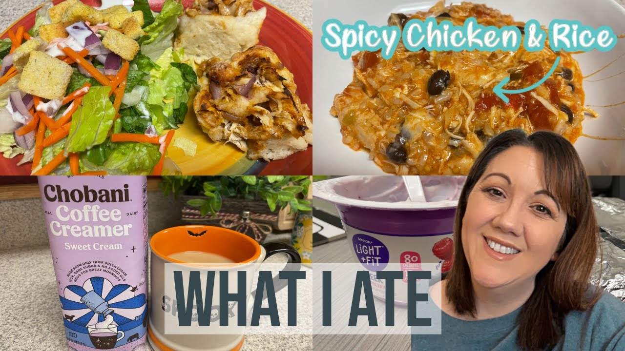 What I Ate | Tracking Nutrition | Spicy Chicken & Rice Recipe - YouTube