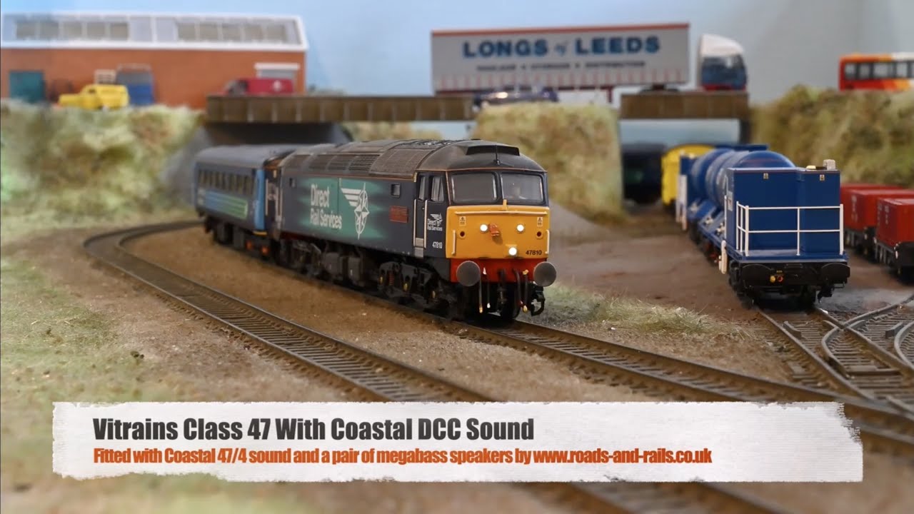 Vitrains Class 47 With Coastal DCC Class 47/4 Sound And Two Megabass Speakers
