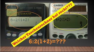 Rätsel - Mathe | Welcher Taschenrechner hat recht? - 6:2(1+2) | Mathe  einfach erklärt! - YouTube