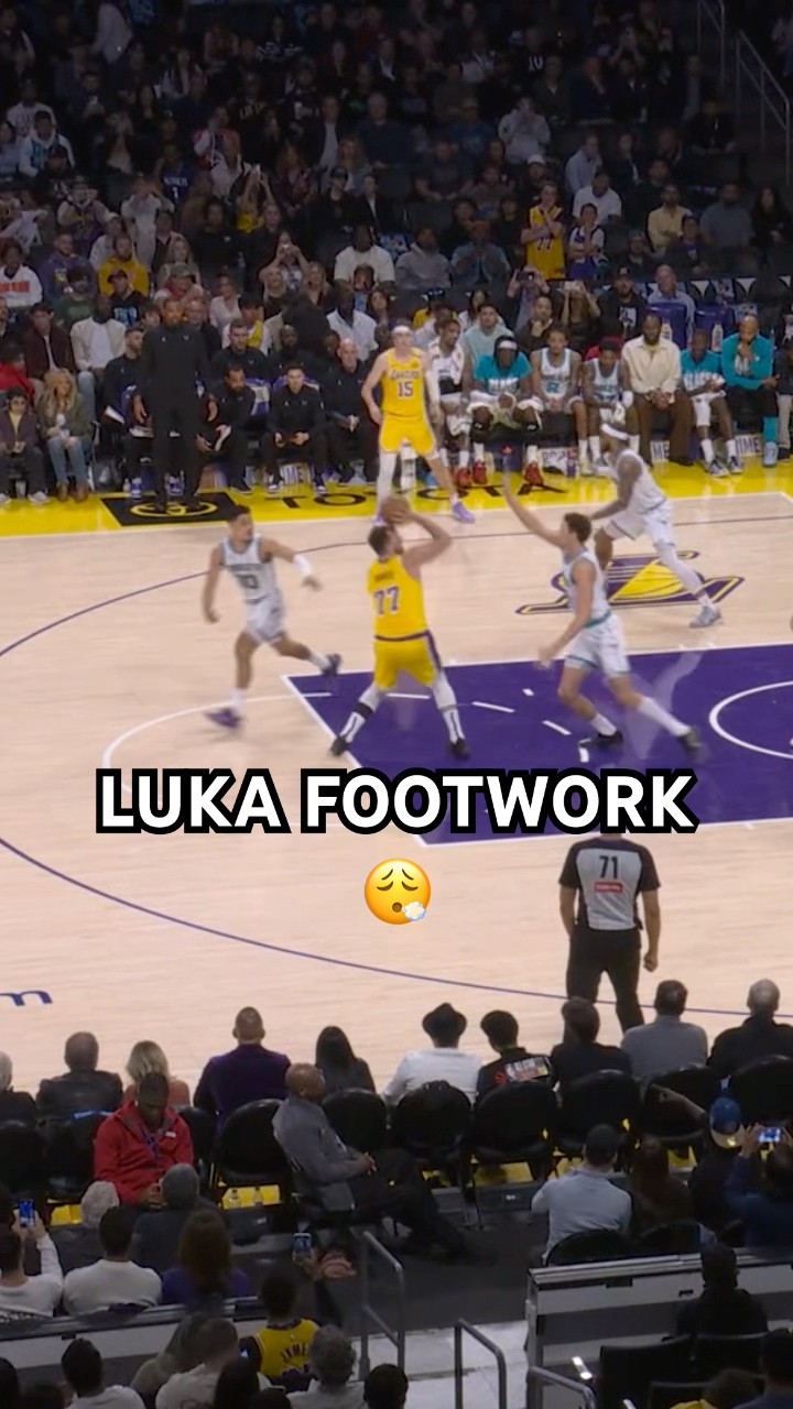 Luka with the fancy footwork for the bucket