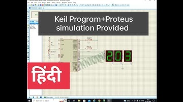 how to make stop watch using 8051 microcontroller in Proteus|| 8051 mini project