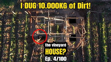 I DUG more than 10,000 KG of soil by myself! Foundations | The VINEYARD House #construction #house