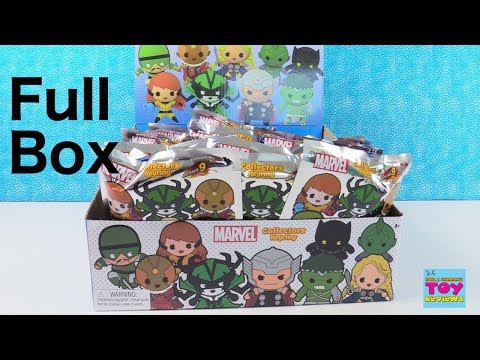 Marvel Series 9 Figural Keyrings Full Box Opening Review | PSToyReviews