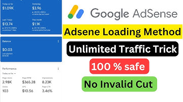 Google adsense loading | Free organic Traffic | Google adsense loading method & Tricks