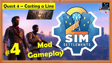 Fallout 4 - Sim Settlements 2 Mod | Casting a Line | Gameplay Part 4