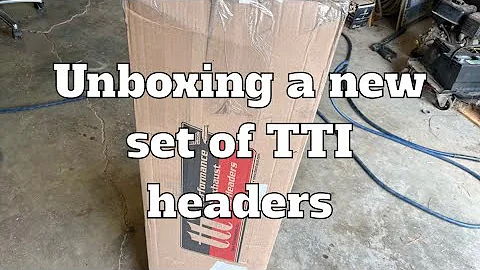 Unboxing a new set of TTI stainless headers